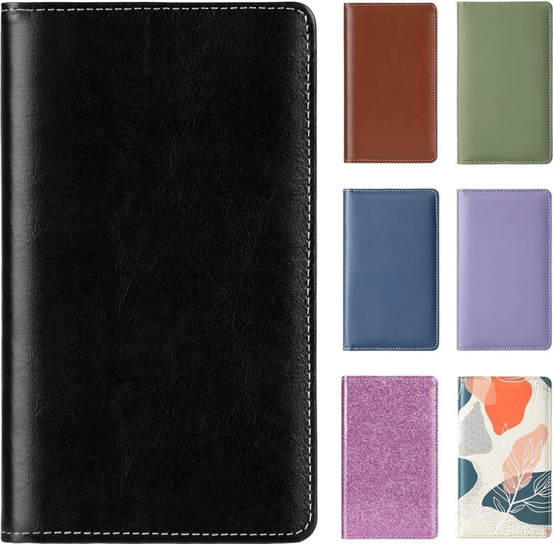 DMFLY Leather Professional Business Card Holder Organizer Book - 300 Card Capacity Premium PU Folder with Soft Cover, Name Card Credit Cards Binder for Men/Women, Elegant Black - Image 1